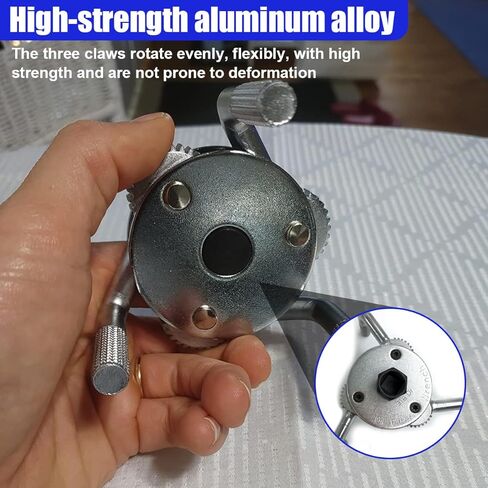 Universal Adjustable Oil Filter Wrench from 2.7" to 5.4", 3 Jaws Oil Filter Removal Tool, Heavy Duty Car Filters Wrench Set Set for Cars, Trucks, Tractor in Kuwait