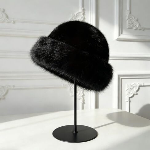 Women's Winter Bucket Plush Warm Hat, Fashionable Hats in Cold Weather Outdoor Activities in Saudi Arabia