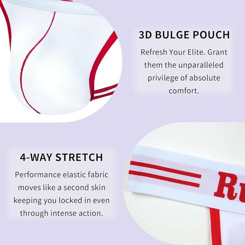 Cotton Mens Sexy Thong, Athletic Supporter Wide Band Breathable G-String Briefs Underwear for Sports or Bikini in Saudi Arabia