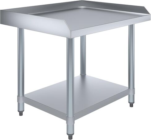 AmGood 24" x 30" Stainless Steel Equipment Stand | Height: 24" | Commercial Heavy Duty Grill Table in Saudi Arabia