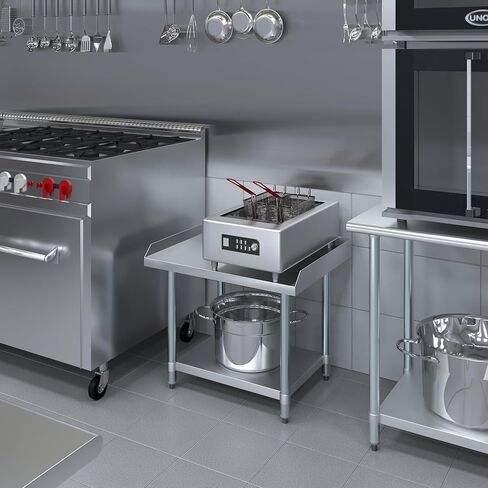 AmGood 24" x 30" Stainless Steel Equipment Stand | Height: 24" | Commercial Heavy Duty Grill Table in Saudi Arabia