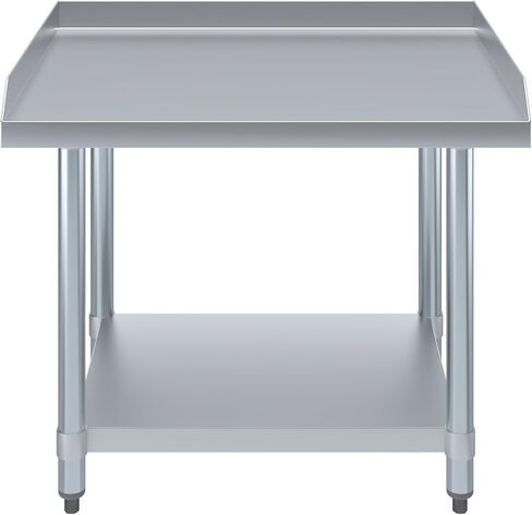 AmGood 24" x 30" Stainless Steel Equipment Stand | Height: 24" | Commercial Heavy Duty Grill Table in Saudi Arabia