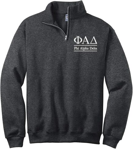 Phi Alpha Delta Unisex Quarter Zip Pullover - PAD Law School Fraternity Apparel Gifts Spiritwear in Saudi Arabia