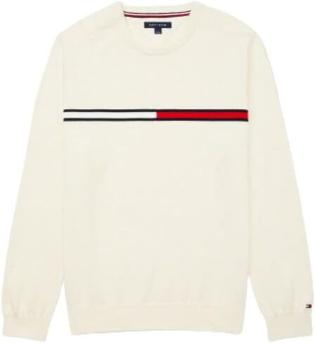 Tommy Hilfiger Men's Adaptive Logo Stripe Sweater in Saudi Arabia