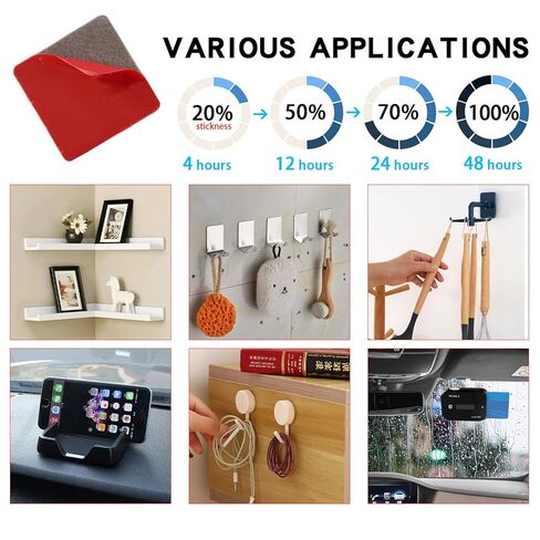 Double Sided Tape Heavy Duty, 3M VHB Mounting Tape Pad Sticker Strong Adhesive Tape Waterproof Foam Tape for Indoor and Out Door, Home Decoration, Car (Square 1in -30Pcs) in Kuwait