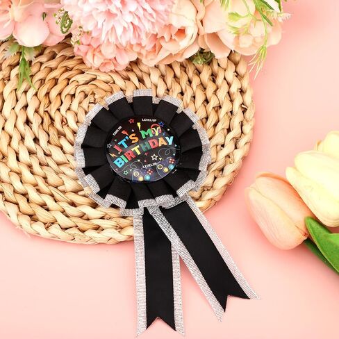 It’s My Birthday Pin, 3.35in Game Controller Ribbon Birthday Button Badge Video Game Birthday Party Decorations for Men Women Boys Girls Kids Gamer Favors Costume Accessories in Saudi Arabia