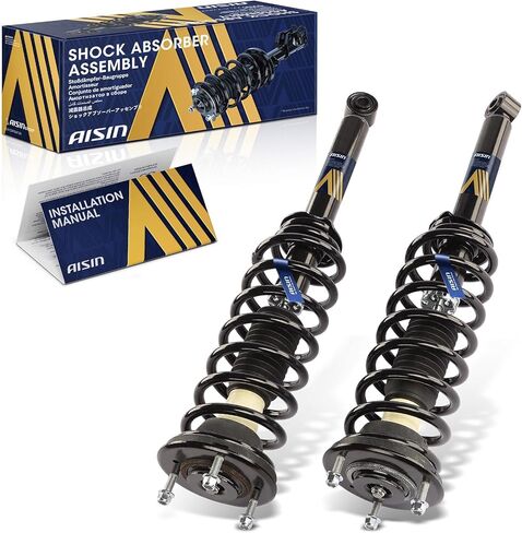 AISIN SAKT-01237 ممتص الصدمات بدعامات خلفية مع مجموعة زنبركية ملفوفة - متوافق مع لكزس LS430 2001-2003 - مجموعة من 2 in Kuwait