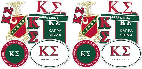 ملصق Kappa Sigma القياسي لزجاجة مياه الكمبيوتر المحمول للسيارة Kappa Sig (ورقة كاملة - قياسي) in Saudi Arabia