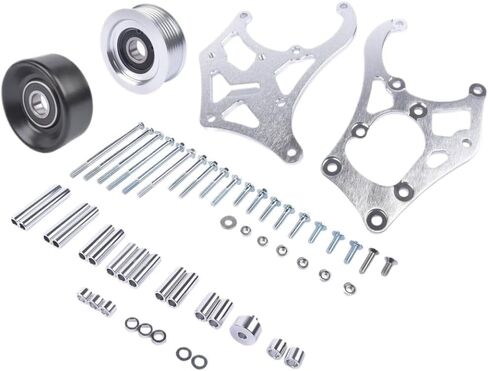 طقم دعامة ضاغط مكيف الهواء LS لـ Sanden 508 LSX AC LS1 LM7 LR4 LQ4 L59 LQ9 LM4 L33 L92 L76 LY2 LY5 LY6 LC9 LH8 LMG L98 L99 L96 LC8 (فضي) in Kuwait