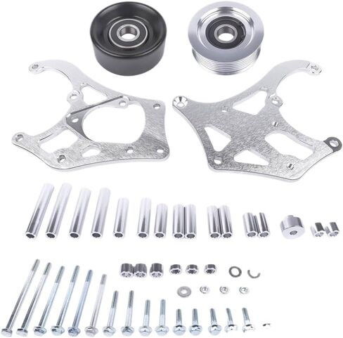 طقم دعامة ضاغط مكيف الهواء LS لـ Sanden 508 LSX AC LS1 LM7 LR4 LQ4 L59 LQ9 LM4 L33 L92 L76 LY2 LY5 LY6 LC9 LH8 LMG L98 L99 L96 LC8 (فضي) in Kuwait