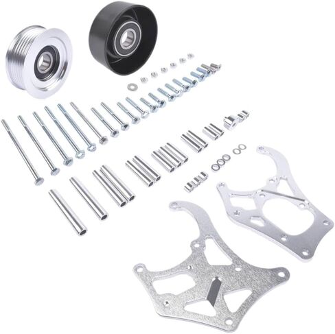 طقم دعامة ضاغط مكيف الهواء LS لـ Sanden 508 LSX AC LS1 LM7 LR4 LQ4 L59 LQ9 LM4 L33 L92 L76 LY2 LY5 LY6 LC9 LH8 LMG L98 L99 L96 LC8 (فضي) in Kuwait