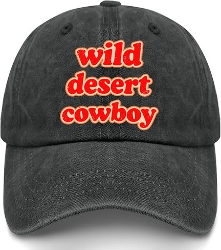 Wild Deserts Cowboy Hat for Girlfriends Low Profile Washed Distressed Baseball in Saudi Arabia