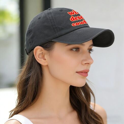 Wild Deserts Cowboy Hat for Girlfriends Low Profile Washed Distressed Baseball in Saudi Arabia