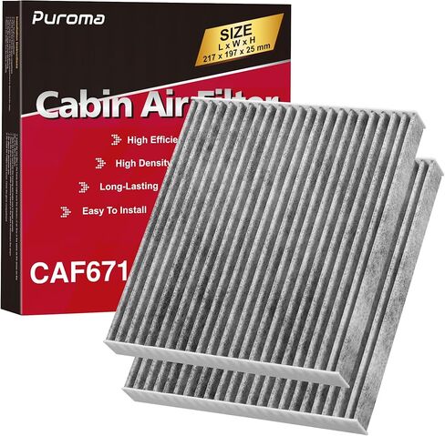 Cabin Air Filter with Activated Carbon, Replacement for CP134, CF10134, Honda & Acura, Civic, CR-V, Odyssey, CSX, ILX, MDX, RDX, AT134 (2 pc) in Saudi Arabia