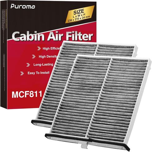 Cabin Air Filter with Activated Carbon, Replacement for CP134, CF10134, Honda & Acura, Civic, CR-V, Odyssey, CSX, ILX, MDX, RDX, AT134 (2 pc) in Saudi Arabia