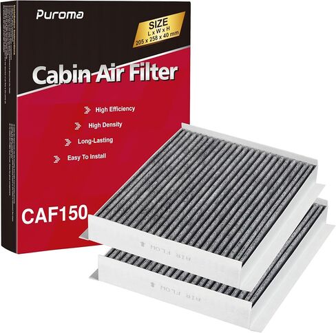 Cabin Air Filter with Activated Carbon, Replacement for CP134, CF10134, Honda & Acura, Civic, CR-V, Odyssey, CSX, ILX, MDX, RDX, AT134 (2 pc) in Saudi Arabia