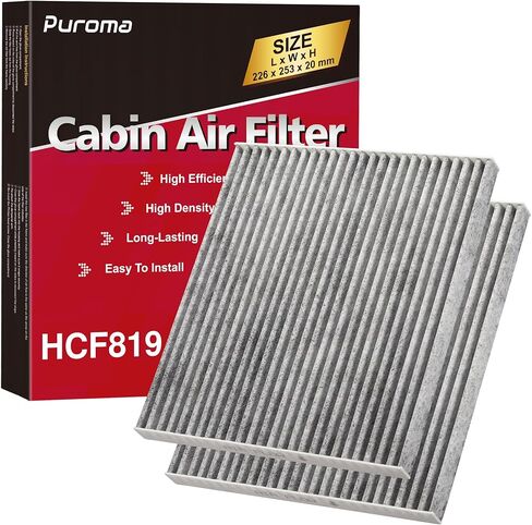 Cabin Air Filter with Activated Carbon, Replacement for CP134, CF10134, Honda & Acura, Civic, CR-V, Odyssey, CSX, ILX, MDX, RDX, AT134 (2 pc) in Saudi Arabia