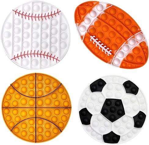 4 Pcs Dinosaur Fidget Toys Set,Kids Toddler Push Bubble Sensory Keychain Squeeze Packs for ADHD Autism Stress Relief Girls Boys Birthday Gift Classroom Favors in Saudi Arabia