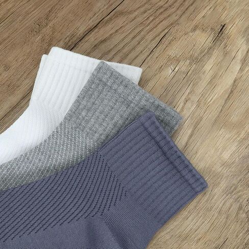SERISIMPLE Men’s Bamboo Viscose Ankle Quarter Thin Socks Breathable Soft Summer Mesh Design, Anti-Odor Casual Dress 5 Pairs in Saudi Arabia