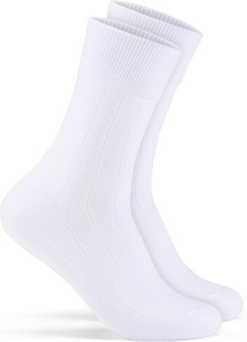 Mens Dress Socks Bamboo Rayon Size 8-13 Anti Odor Quick Dry Ribbed 1 Pack Classic Color in Saudi Arabia