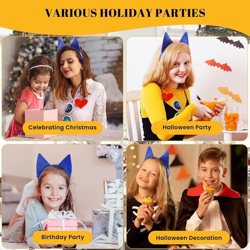 إكسسوارات زي القطة الزرقاء آذان وذيل القطة الزرقاء في عيد القديسين للكتاب، فستان تنكري للمدرسة، ملابس يومية in Kuwait