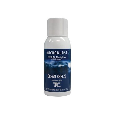 Rubbermaid Commercial Products Microburst 3000 Aerosol Air Freshener Refill Ocean Breeze Automatic Odor Control System, Pack of 12 in Saudi Arabia