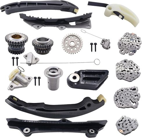 9-4313S Engine Timing Chain Kit W/Sprocket & Tensioner & Guide Compatible with Lexus ES300h 2013-2018, NX300h 2015-2019, Scion TC 2011-2016, Toyota Avalon, Camry, Highlander, RAV4, Sienna in Saudi Arabia