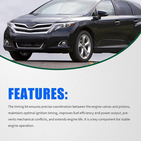 9-4313S Engine Timing Chain Kit W/Sprocket & Tensioner & Guide Compatible with Lexus ES300h 2013-2018, NX300h 2015-2019, Scion TC 2011-2016, Toyota Avalon, Camry, Highlander, RAV4, Sienna in Saudi Arabia