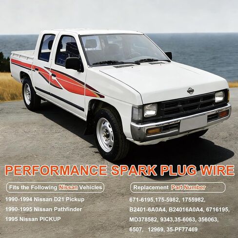 6195 مجموعة إشعال سلك الشرارة لـ 1990-1995 نيسان D21 بيك اب/باثفايندر in Kuwait