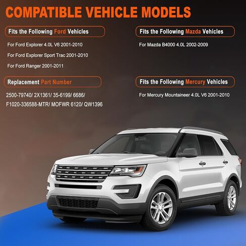 مجموعة أسلاك توصيل الإشعال 8 مللي متر لـ Explorer Ranger B4000 4.0L V6 2001-2005/لفورد رينجر 2001-2011 D-ST-6114 in Kuwait