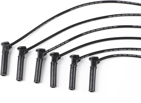 مجموعة أسلاك توصيل الإشعال 8 مللي متر لـ Explorer Ranger B4000 4.0L V6 2001-2005/لفورد رينجر 2001-2011 D-ST-6114 in Kuwait