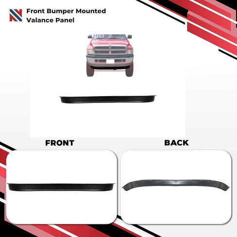 New Front Bumper Lower Valance Air Dam Compatible with Dodge Ram 1500 1994-2002 Compatible with Ram 2500 3500 1994-2002, Replacement for CH1090124 55274811 in Saudi Arabia