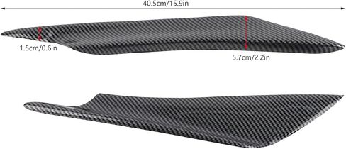Front Bumper Lip Splitter, Fin Canards Body Spoiler Kit, 4pcs Universal Car Body Spoiler Front Bumper Lip Splitter Fins Trim (Water Transfer Carbon) in Saudi Arabia