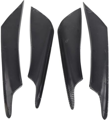 Front Bumper Lip Splitter, Fin Canards Body Spoiler Kit, 4pcs Universal Car Body Spoiler Front Bumper Lip Splitter Fins Trim (Water Transfer Carbon) in Saudi Arabia