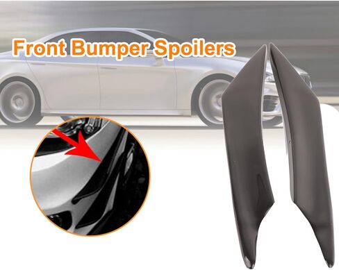 Front Bumper Lip Splitter, Fin Canards Body Spoiler Kit, 4pcs Universal Car Body Spoiler Front Bumper Lip Splitter Fins Trim (Water Transfer Carbon) in Saudi Arabia