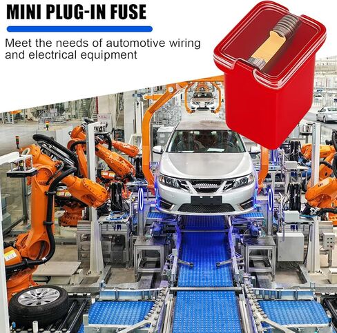 36PCS Jcase Car Fuse Assortment Kit, Vehicle Low Profile Box Shaped Cartridge Fuses, 20A 30A 40A 50A 60A 80A Auto Micro Circuit Protection Accessories, Universal for Sedan Truck SUV in Saudi Arabia