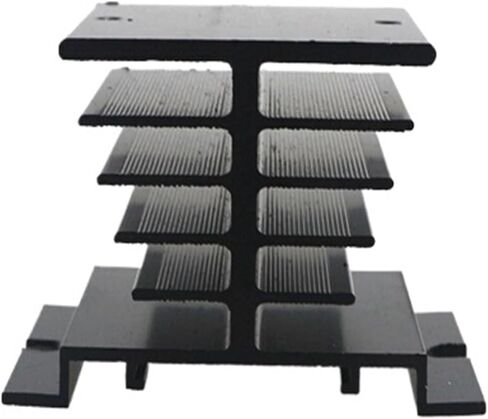 10pcs Heat Sink 80mm x 60mm x 50mm for Solid State Relay SSR black in Saudi Arabia