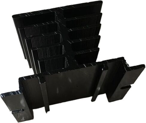 10pcs Heat Sink 80mm x 60mm x 50mm for Solid State Relay SSR black in Saudi Arabia