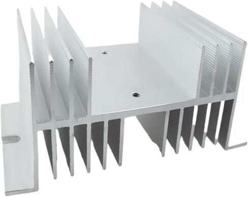 Heat Sink 125mm x 70mm x 50mm for Solid State Relay SSR white in Saudi Arabia