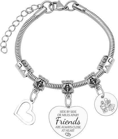 Mxrymvu Best Friend Birthday Gifts for Women Bracelets Friendship Gift for Sister Coworkers Bestie BFF Friendship Jewelry Valentines Mothers Day Christmas Graduation Gift for Friends in Saudi Arabia