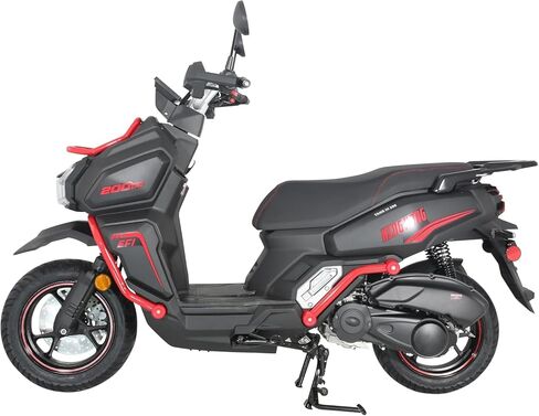 HHH Tank 200 King Kong Scooter New Limited Edition–EFI Fuel Injected with Digital LCD Speedometer Street Moped California Approved in Saudi Arabia
