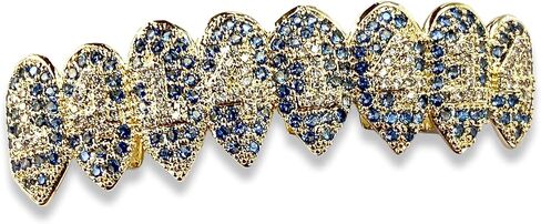 Mens Womens 14k Gold Finish Jewelry Chain Pendant Set Grillz in Saudi Arabia