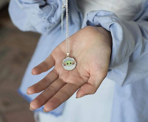Star Wars The Mandalorian, The Child 24-Inch Enamel Pendant Chain Necklace in Saudi Arabia