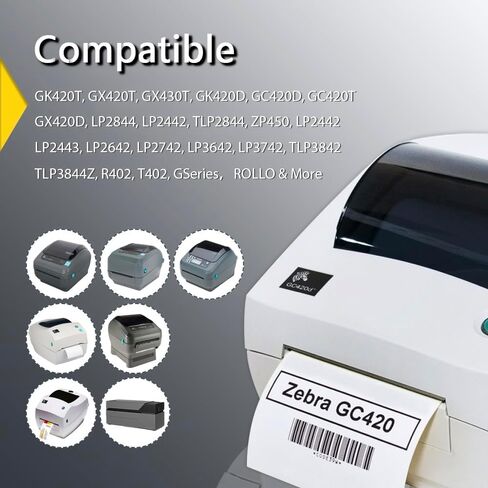 BETCKEY - 1.5" x 1" All Purpose & Address Labels Compatible with Zebra & Rollo Label Printer,Premium Adhesive & Perforated[6 Rolls, 7800 Labels] in Saudi Arabia