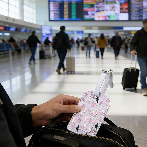 Dancer Life Purse Info Tag Ballet Dancing Luggage Tag Dance Instructor Gift 5678 Dance Baggage Tag Competition Season Gift (DanceClubTag-US) in Saudi Arabia