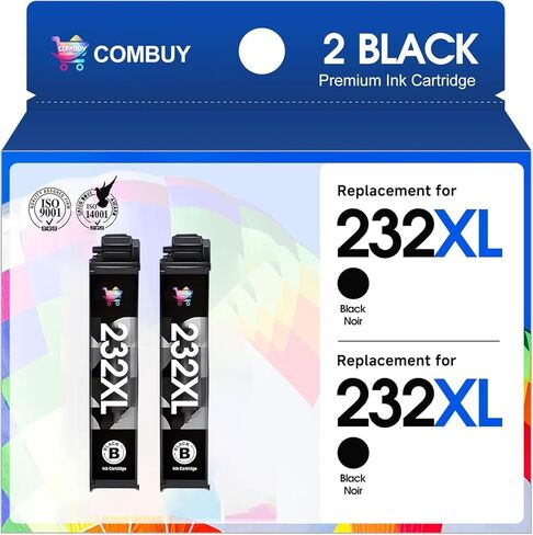 COMBUY Remanufactured 63XL Ink Cartridge Replacement for HP Ink 63 for HP 63 Ink for HP Envy 4520 4510 for HP Officejet 3830 5252 4650 5200 5258 DeskJet 3630 1112 1110 Printer (1 Black,1 Tri-Color) in Kuwait