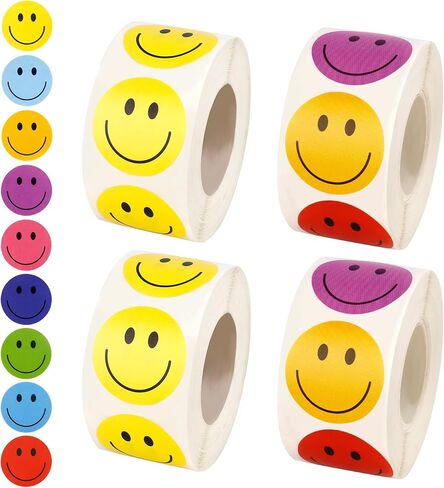 500 Pcs Paw Print Stickers, 1 Inch Colorful Cute Paw Stickers Puppy Dog Print Label Roll Self-Adhesive Dog Cat Sticker for Kids, Birthday Gifts, Party Decoration, Envelope Seals, Cards Gift Wrapping in Saudi Arabia