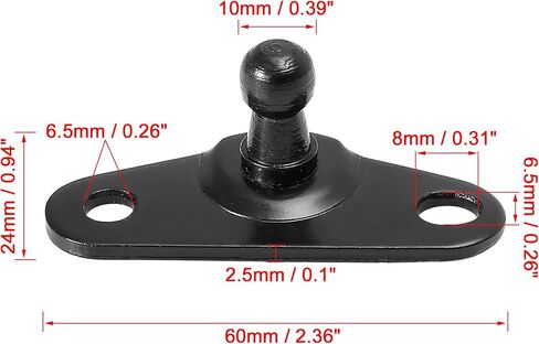 X AUTOHAUX 2pcs 10mm Auto Ball Studs Mounting Brackets Black for Gas Struts Shocks in Saudi Arabia