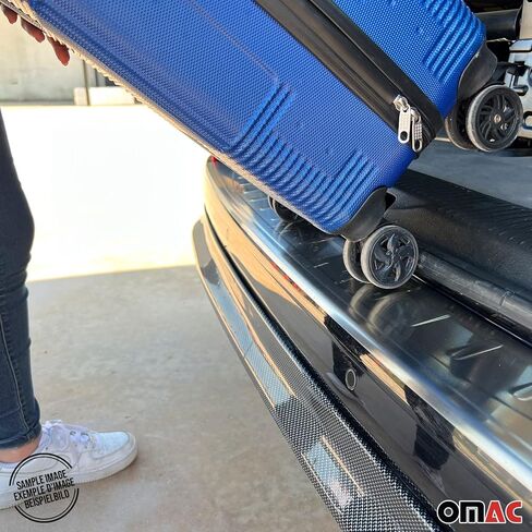 OMAC Rear Bumper Sill Cover Protector for Audi Q7 4M 2017-2024 Stainless Steel Glossy in Saudi Arabia