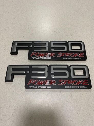 2 Pack New 350 Power Turbo Diesel Emblem Left Right Side 3D Badges Compatible with 350 Nameplate in Kuwait